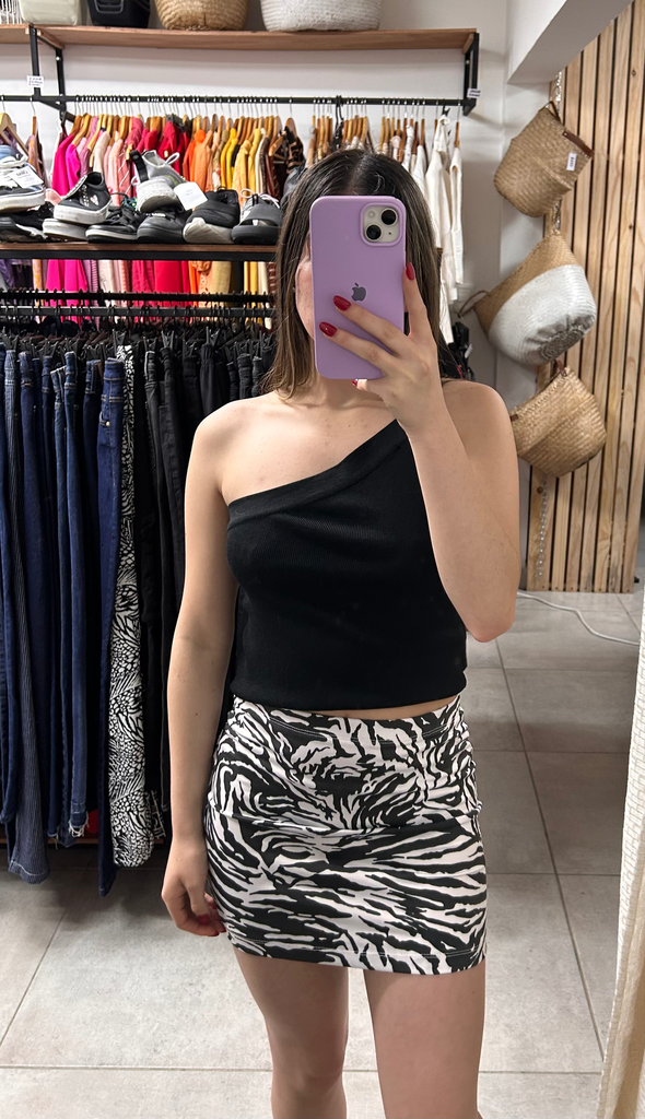 Top un hombro Indian