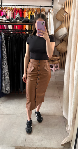 Pollera ecocuero HyM