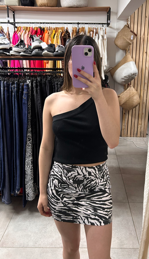 Top un hombro Indian